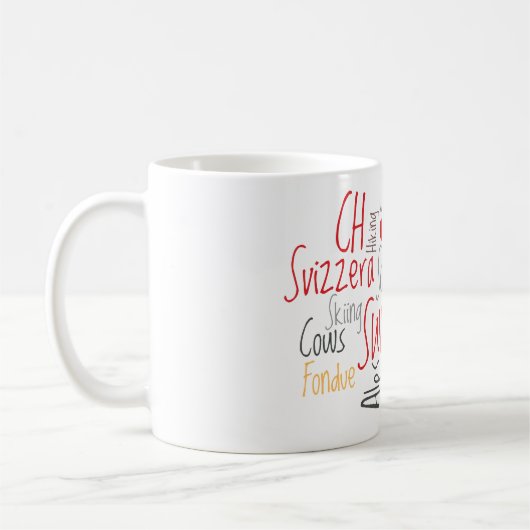 I Schweizer Lieblingssachen der Liebe-Schweiz Kaffeetasse (Links)