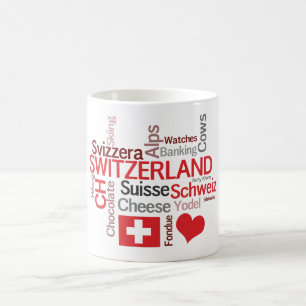 I Schweizer Lieblingssachen der Liebe-Schweiz Kaffeetasse
