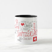 I Schweizer Lieblingssachen der Liebe-Schweiz Tasse (Zentrum)