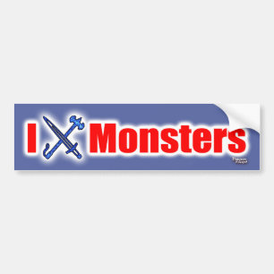I (Schwert) Monster Autoaufkleber