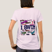 I SCHWIMMEN PERSONALISIERTE LADIEN T - SHIRT VORLA (Rückseite)