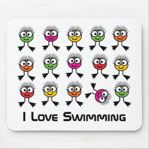 I schwimmende Liebe - Mäusematte Mousepad