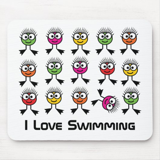 I schwimmende Liebe - Mäusematte Mousepad (Vorne)