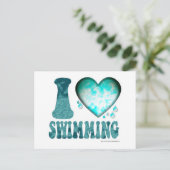 I schwimmende Liebe Postkarte (Stehend Vorderseite)