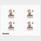 I Scrapbook Oval Stickers (Blatt)