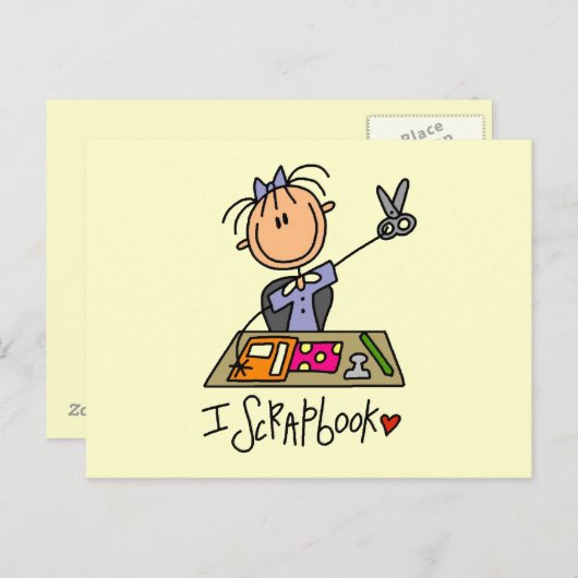 I Scrapbook Postkarte (Vorne/Hinten)