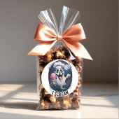 "I Scream" Funny Ghost Koch Halloween Ice Cream St Runder Aufkleber