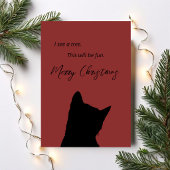 I See a Tree This Will Be Fun Funny Cat Christmas Karte