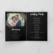 I See Wed People Headstone Floral Gothic Wedding Programm (Innenseite)
