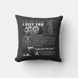 I See You" Soul Connection Art - Minimalist Black Kissen