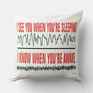 I See You When You're Sleeping Throw Pillow Kissen