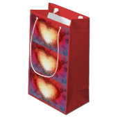 "I See Your Heart" (Klein) Geschenktasche Kleine Geschenktüte (Rückseite Schrägansicht)