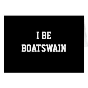 I seien Sie Boatswain. Schwarz-weiß. Gewohnheit