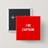 I seien Sie Kapitän. Rot Button (Vorne & Hinten)