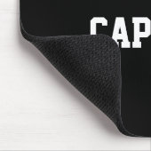 I seien Sie Kapitän. Schwarzweiss. Mousepad (Ecke)