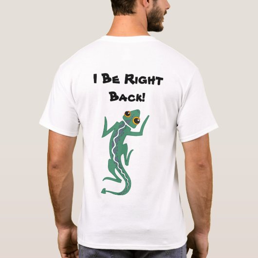 I seien Sie rechter hinterer T - Shirt mit Klotz (Rückseite)