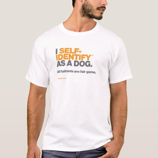 I Self-Identify™ als Hund für Lichtfarbe T-Shirt (Vorderseite)