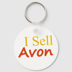 I-Sell-Avon-White-Hintergrund Schlüsselanhänger