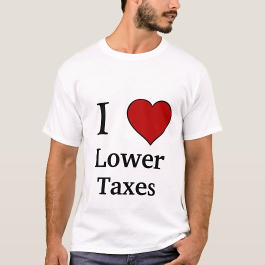 I senken Liebe Steuern T-Shirt (Vorderseite)