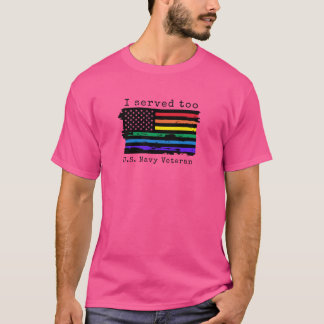"I serviert zu" LGBTQ Mens Cut Shirt - Marineveter