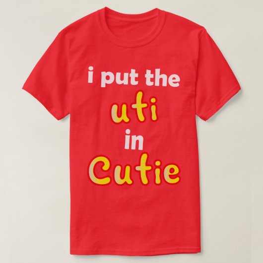 i Setzen Sie die uti in Süsse T-Shirt (Design vorne)