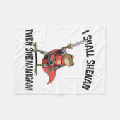 I Shall Shenan Then Shenanigan Cute Quest Frog  Fleecedecke (Vorderseite (Horizontal))