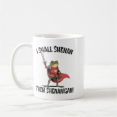 I Shall Shenan Then Shenanigan Cute Quest Frog  Kaffeetasse (Links)