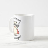 I Shall Shenan Then Shenanigan Cute Quest Raccoon Kaffeetasse (Vorderseite Links)