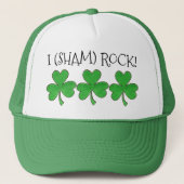 I (Sham) Rock Lucky Irish Green Kleeblatt Clover Truckerkappe (Vorderseite)