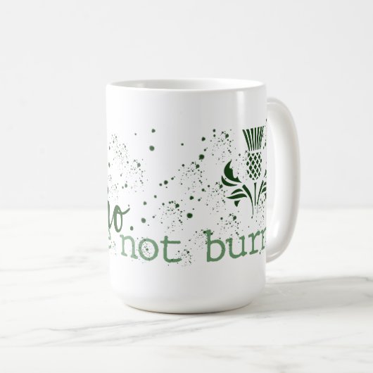 I Shine Not Burn - Clan Mackenzie Kaffeetasse (VorderseiteRechts)