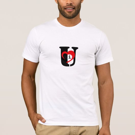 I Shirt des Herz-U (helles Shirt) (Vorderseite)