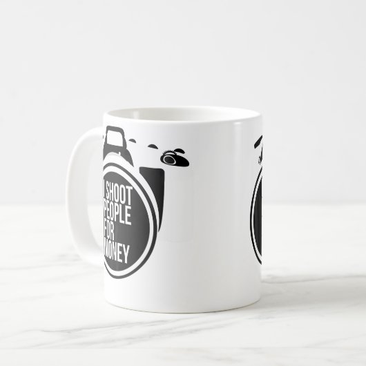 I Shoot People For Money Tees Photography Camera Kaffeetasse (Vorderseite Links)
