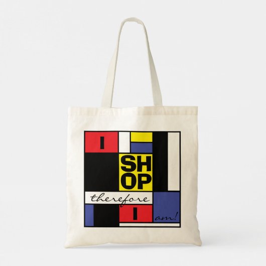 I Shop Shopping Day Budget Tote Bag Tragetasche (Rückseite)