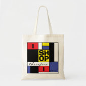 I Shop Shopping Day Budget Tote Bag Tragetasche (Vorne)