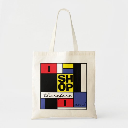 I Shop Shopping Day Budget Tote Bag Tragetasche (Vorne)