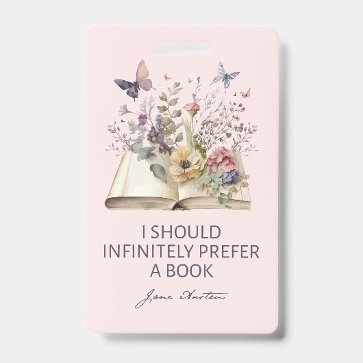 I Should Infinitely Prefer A Book II - Jane Austen Ausweis (Vorderseite)