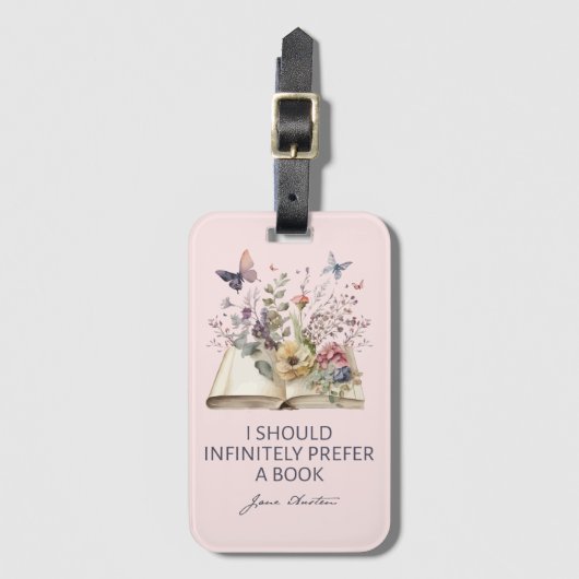 I Should Infinitely Prefer A Book II - Jane Austen Gepäckanhänger (Vorderseite Vertikal)