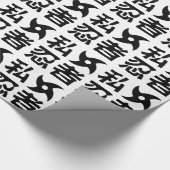 I Shuriken Ninja ~ Japanisch Nihongo Kanji Languag Geschenkpapier (Ecke)