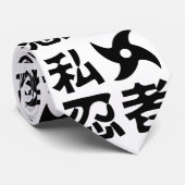 I Shuriken Ninja ~ Japanisch Nihongo Kanji Languag Krawatte (Gerollt)