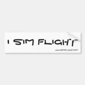 I SIM FLUG, WWW.SIMFLIGHT.COM AUTOAUFKLEBER (Vorne)