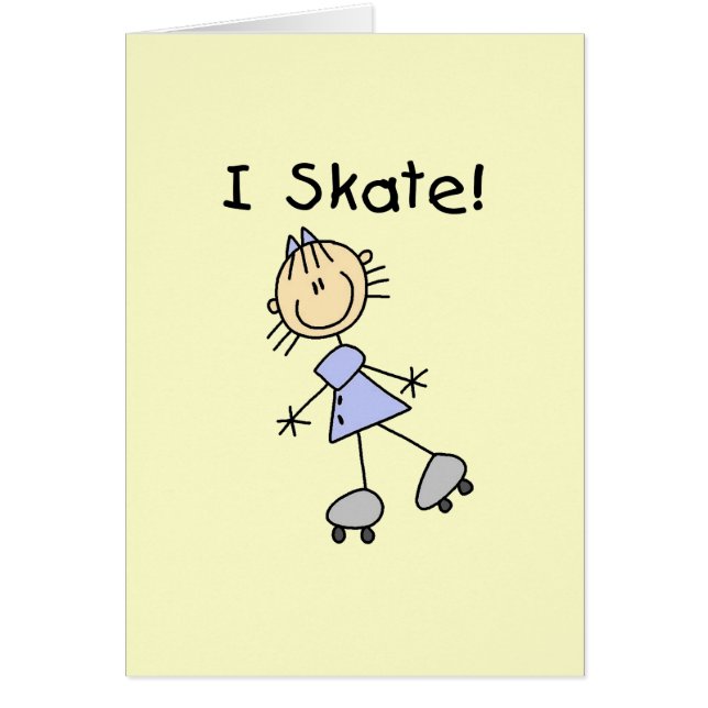 I Skate - Girl Roller Skater (Vorne)
