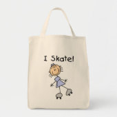I Skate - Girl Roller Skater Tragetasche (Vorne)