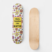 I Skate Groovy Retro - Skateboard für individuelle (Vorderseite)