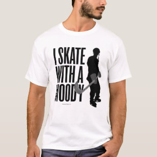 I Skate mit einem Woody (Hockey) T-Shirt