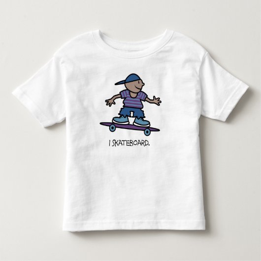 I Skateboard Kinder Kleinkind T-shirt (Vorderseite)