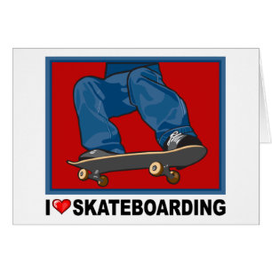 I Skateboarding Liebe