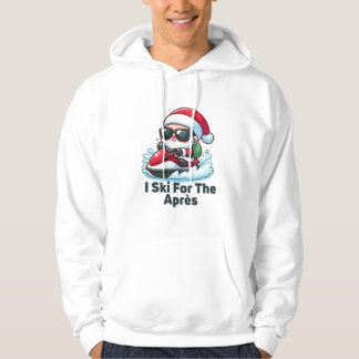 I Ski for the Après - Funny Santa Ski T - Shirt