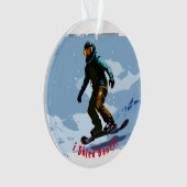 I Skied Banff - Snowboarder Ornament (Vorderseite)