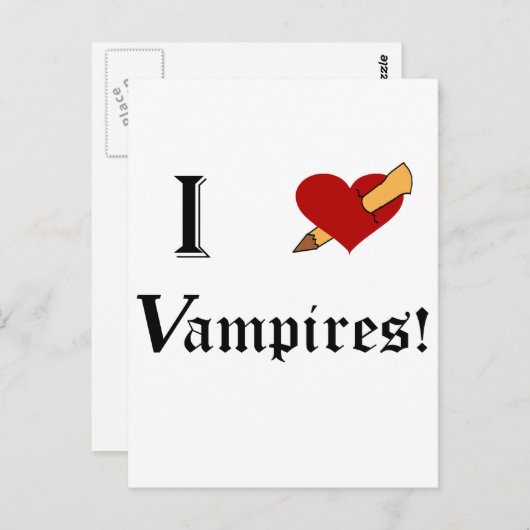 I Slay Vampires Postkarte (Vorne/Hinten)