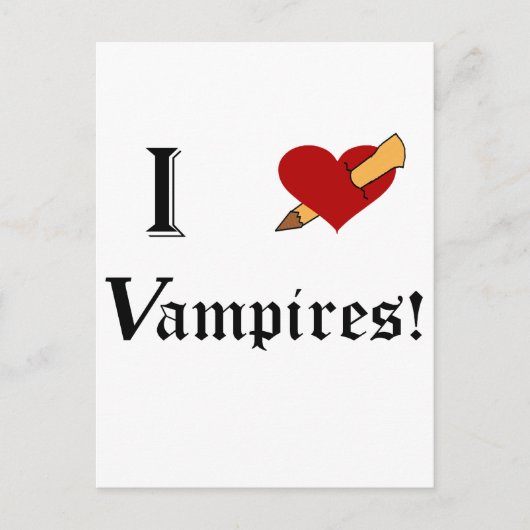 I Slay Vampires Postkarte (Vorderseite)